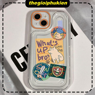Ốp lưng iphone trong suốt chống sốc Gang dog 6/6s/7/8 plus/x/xs/xr/11/12/13/14/15/16/ pro max - xb3018