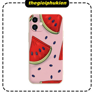 Ốp lưng iphone cạnh vuông hình dưa hấu 6/6splus/7/7plus/8/8plus/x/xr/xs/11/12/13/14/15/16pro/max/plus/promax - e6075