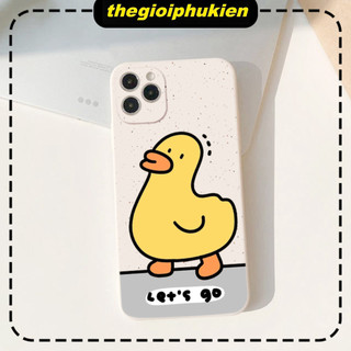 Ốp lưng iphone cạnh vuông bảo vệ camera Vịt let's go 6/7/8/plus/x/xr/xs/11/12/13/14/15/16pro max - e6921