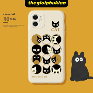 Ốp điện thoại silica gel hình mèo dễ thương thích hợp cho IPHONE 7 7PLUS 8 PLUS X XR XS 11/12/13/14/15/16PRO MAX - e6778