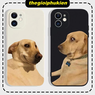 Ốp Lưng Điện Thoại Hình Chú Chó Vàng Sợ Hãi Cạnh Vuông Iphone 6/7/8/plus/x/xr/xs/11/12/13/14/15/16/pro max- e6623,q2188