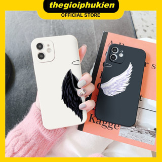 Ốp iphone - Ốp lưng iphone cạnh vuông Đôi cánh thiên thần dành cho ip 6 đến 16promax - ng128