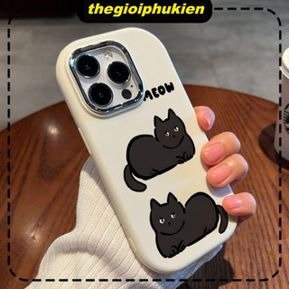 Ốp lưng iphone mềm chống sốc camera mạ kim Black cat dành cho ip 6/7/8/plus/x/xr/xs/11/12/13/14/15/pro max - gb2017