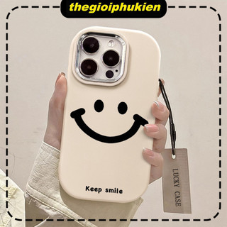 Ốp lưng iphone mềm chống sốc camera mạ kim keep smile dành cho ip 6/7/8/plus/x/xr/xs/11/12/13/14/15/pro max - gb2013
