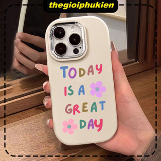 Ốp lưng iphone mềm chống sốc camera mạ kim Great day dành cho ip 6/7/8/plus/x/xr/xs/11/12/13/14/15/pro max - gb2040