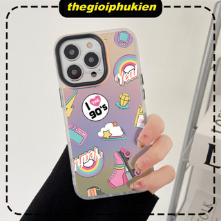 Ốp Lưng Iphone Mặt Nhám Đổi Màu Gradient Phong cách y2k Cho iP 6/7/8/plus/x/xr/xs/11/12/13/14/15/16/pro max - dm2009