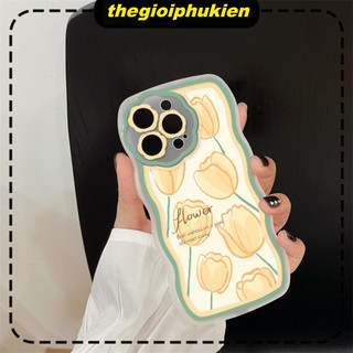 Ốp lưng iphone viền gợn sóng camera hoa Yellow flower 6/6plus/7plus/8plus/x/xs/11/12/13/14/15/pro/max/promax - so2002