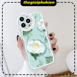 Ốp lưng iphone viền gợn sóng camera hoa Tranh sơn dầu 6/6plus/7plus/8plus/x/xs/11/12/13/14/15/pro/max/promax - so2003