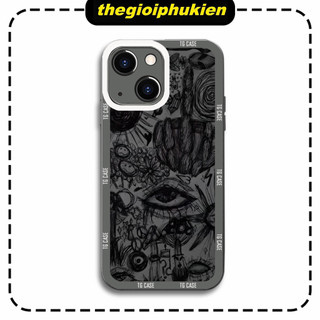 Ốp lưng iphone cạnh vuông bảo vệ camera Manga họa tiết abstract dành cho ip 6 đến 16promax - ng874