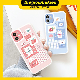 Ốp iphone - Ốp lưng iphone cạnh vuông viền camera Love cat dành cho ip 6 đến 16promax - ng035
