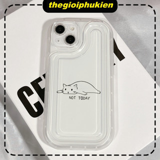 Ốp lưng iphone trong suốt chống sốc Mèo not today 6/6s plus/7/7plus/8/8plus/x/xr/11/12/13/14/max/promax xb2004