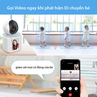 Camera Wifi giám sát có màn hình C30 - gọi video trực tiếp - Siêu nét 2K