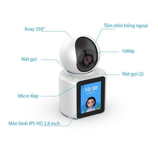 Camera Wifi giám sát có màn hình C30 - gọi video trực tiếp - Siêu nét 2K