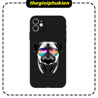 Ốp Điện Thoại Nhựa Dẻo chó cool ngầu Cho iPhone 11 / 12 / 13 Promax 6 / 7 / 8 Plus / X / XR / Xs Max - e6243