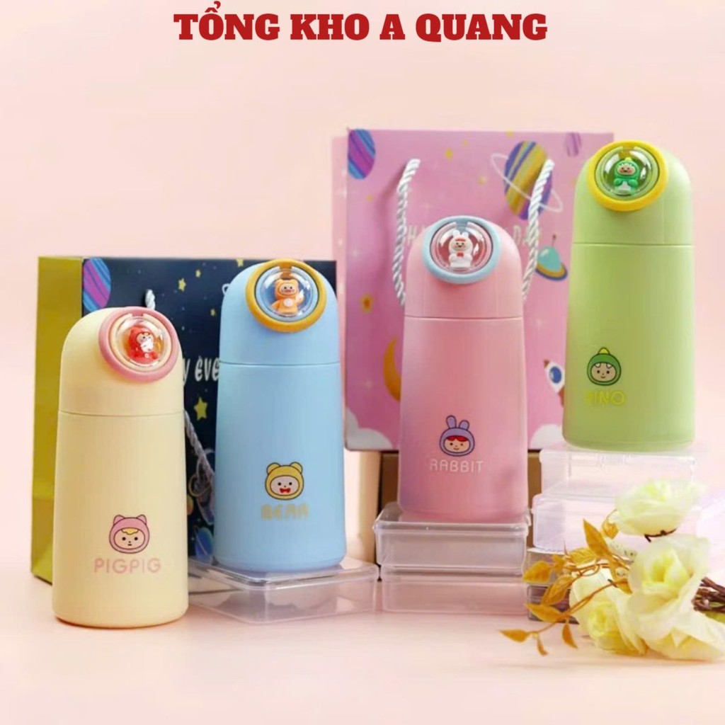BÌNH THUỶ TINH GIỮ NHIÊT, Bình nước thủy tinh 400ml có quai cầm bọc nhựa cách nhiệt cao CẤP - MA:BINHNUOC