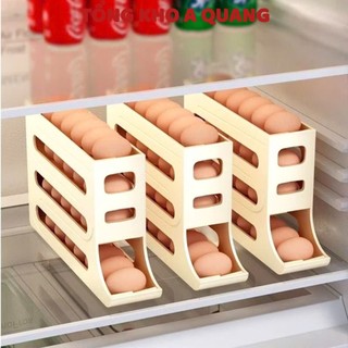 KHAY ĐỰNG TRỨNG 2 TẦNG 4 TẦNG - Khay Đựng Trứng Tủ Lạnh Tự Lăn Thông Minh - MA: KHAY TRUNG 25