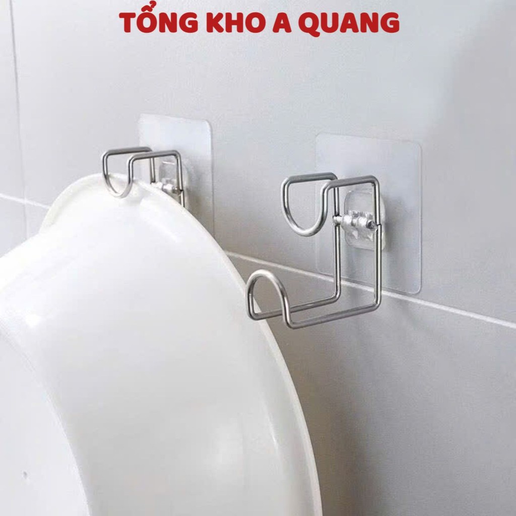 [COMBO 10] Móc treo thau chậu, rổ giá, đồ dùng kẹp dán dính tường tiện dụng, MÓC TREO NHÀ BẾP ĐA NĂNG - MÃ: MOC035