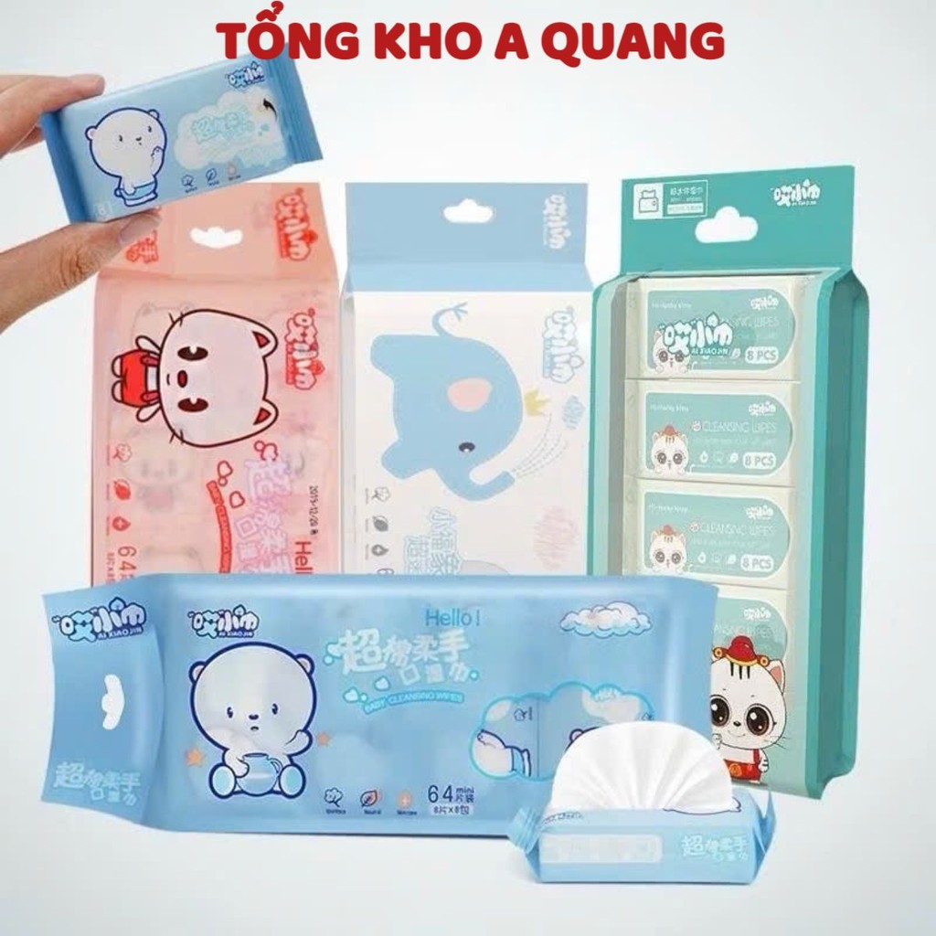 Khăn Ướt Mini, Giấy Ướt Cao Cấp Bỏ Túi, Tiện Lợi, Dễ Dàng Sử Dụng
