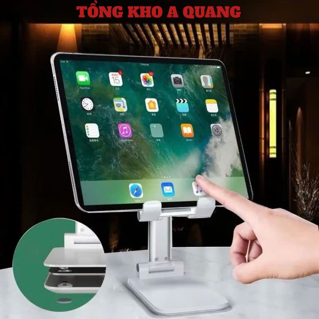 GIÁ ĐỠ ĐIỆN THOẠI IPAD, Kep Điện Thoại Ipad Chống Trượt Gấp Gọn Có Thể Thay Đổi Chiều Cao Tiện Lợi Khi Xem Phim,Lviec-M5