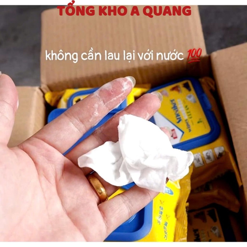 KHĂN LAU GIÀY VỊT VÀNG , Giấy lau giày Sneaker gói 30 tờ túi, khăn lau sạch giày túi màu vàng - KHAN LAU, VỆ SINH GIAY
