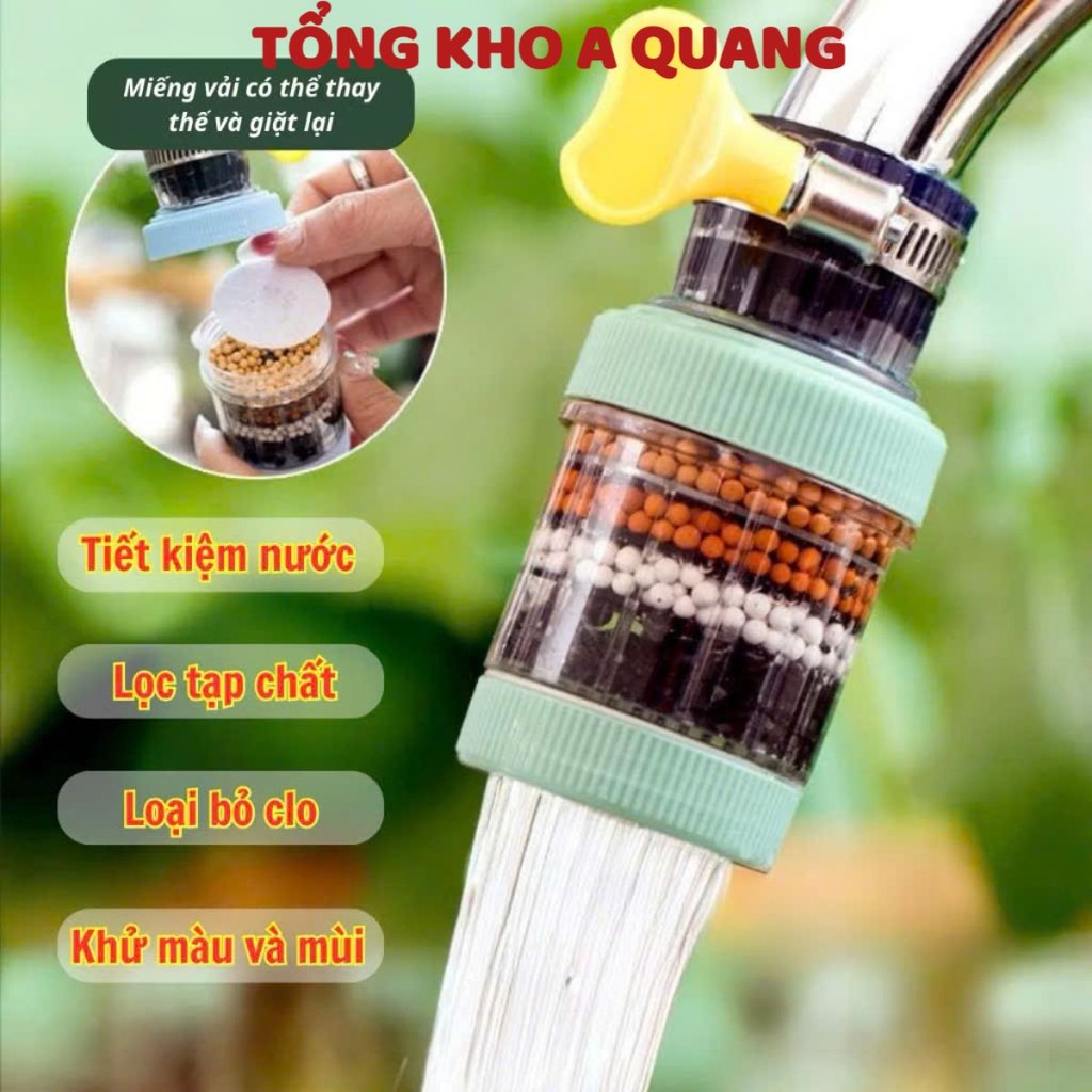 Đầu Lọc Nước Trực Tiếp Tại Vòi 6 Tầng Mẫu Mới , ĐẦU LỌC TRỤ TRÒN - MÃ: DAULOC8521
