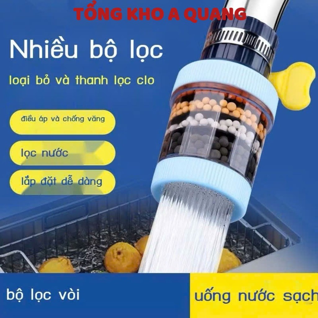 Đầu Lọc Nước Trực Tiếp Tại Vòi 6 Tầng Mẫu Mới, ĐẦU LỌC TRỤ TRÒN - MÃ: DAULOC8521