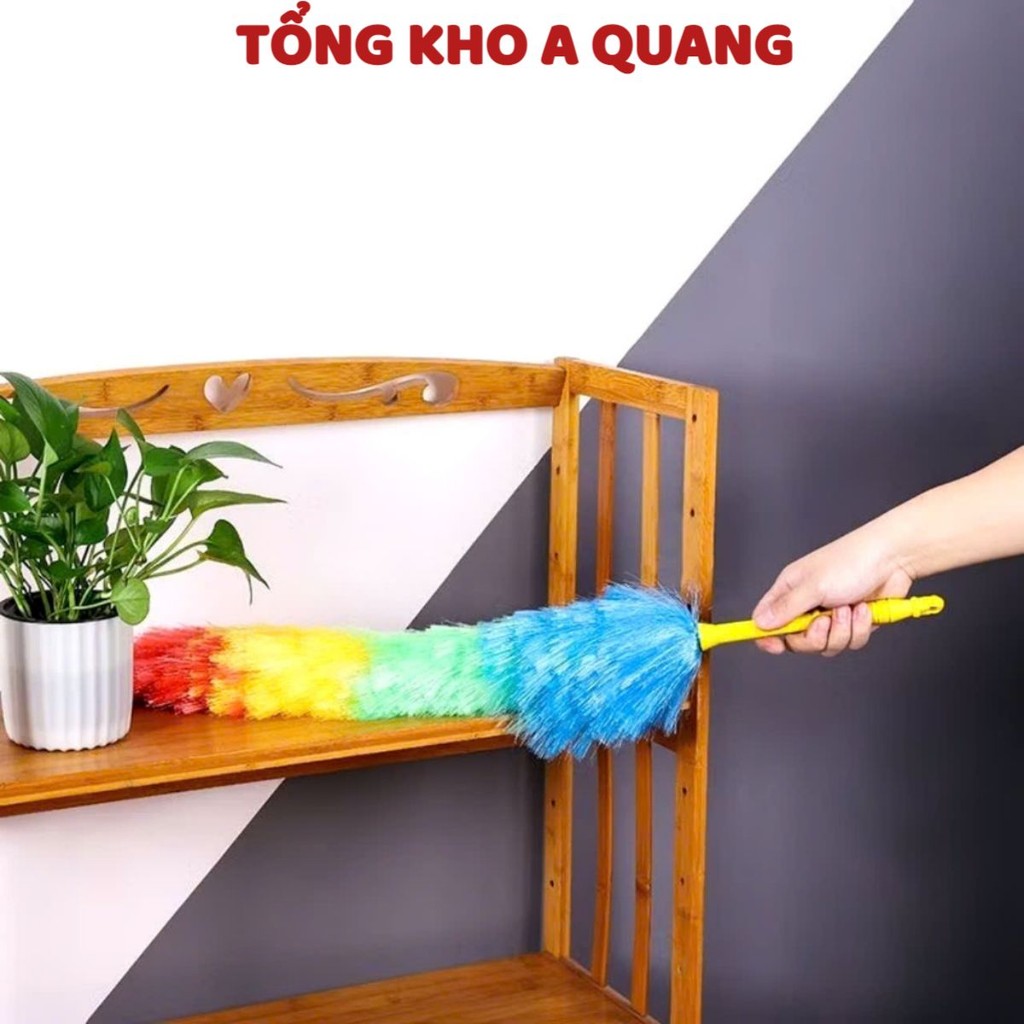 (COMBO 5) Chổi Phủi Bụi Sắc Màu Uốn Cong, Chổi Phất Trần Lông Nhựa Nylon Đa Năng, Vệ Sinh Nhà Cửa, Bàn Ghế