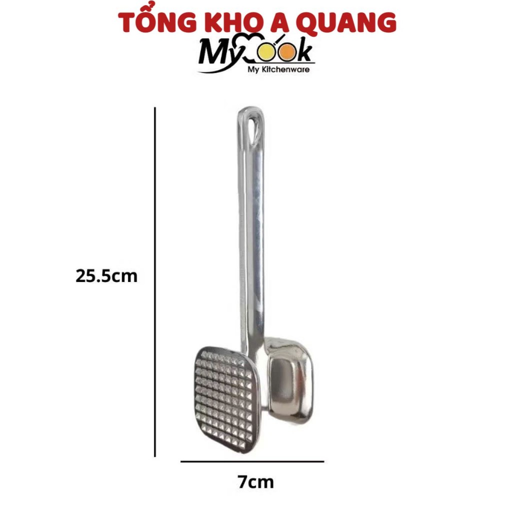BÚA ĐẬP THỊT, Búa Đập Thịt - Tỏi - Gừng / Búa Dằm Thịt 2 Đầu Tiện Dụng - Siêu Rẻ - BUADAPTHIT56