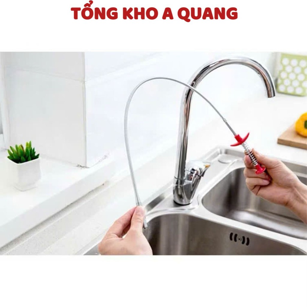 (COMBO 2) CÂY THÔNG CỐNG CÓ ĐẦU GẮP RÁC l Dụng Cụ Gắp Rác Cây Que Gắp Lông Tóc Siêu Việt Thông Tắc Bồn Ống Cống