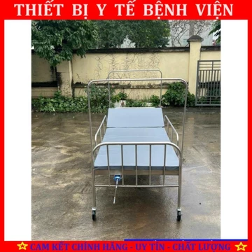 GIƯỜNG BỆNH NHÂN INOX NÂNG ĐẦU - TIÊU CHUẨN CƠ BẢN, giống như ở bệnh viện - HÀNG HÃNG