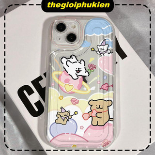 Ốp lưng iphone trong suốt chống sốc Cún bay bổng 6/6s/7/8 plus/x/xs/xr/11/12/13/14/15/16/ pro max - xb3020