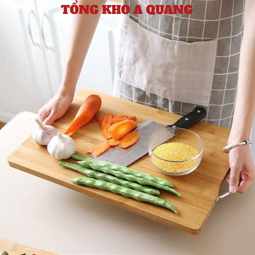 Thớt Gỗ Tre Nhà Bếp có khuy treo Siêu Bền Đẹp Chống Nấm Mốc Kháng Khuẩn , THỚT CHƯ NHẬT - THOTTRE98