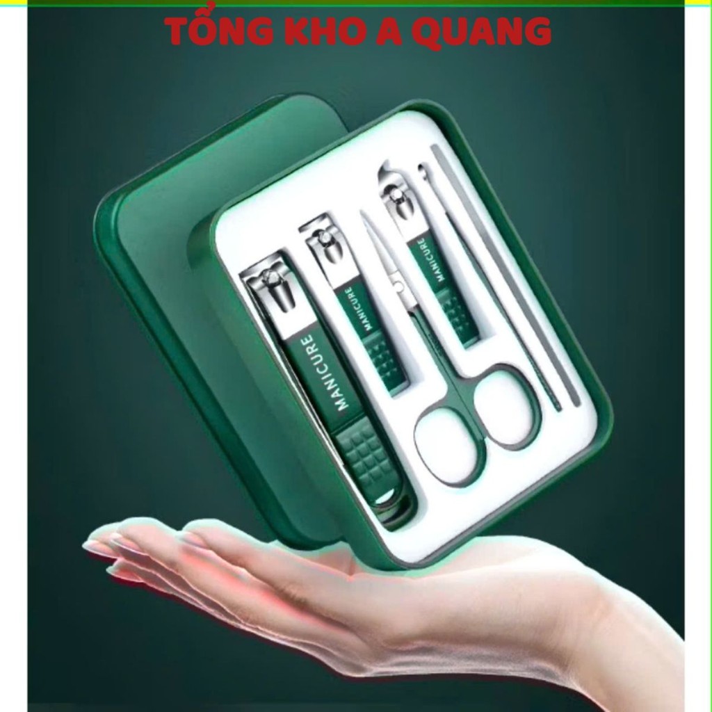 SÉT BẤM MÓNG 6 MÓN , Bộ Dụng Cụ Bấm Móng Tay 6 món - Cắt,vDũa Móng Tay - Sét Dụng Cụ Làm Nail Care Cao Cấp