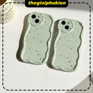 Ốp lưng iphone cạnh sóng nổi Xanh cốm cute 6s/6splus/7/7plus/8/8plus/x/11/12/13/14/15/16/max/promax sk2022