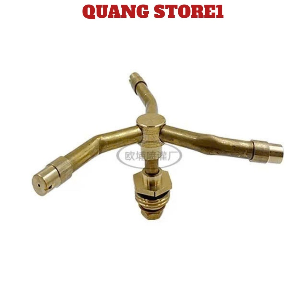 Béc Phun Sương Đồng Thau Xoay 360 Độ Cho Mái Tôn, Tưới Cây Mùa Nóng, Vòi Phun Sương Tưới Cây Tự Động Xoay 360 Độ 1/2 Ink