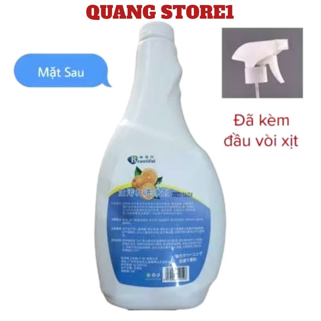 Chai bình xịt tẩy rửa dầu mỡ vệ sinh nhà bếp tẩy nồi chảo máy hút mùi cao cấp, DUNG DỊCH TẨY RỬA - MÃ: TAY4006