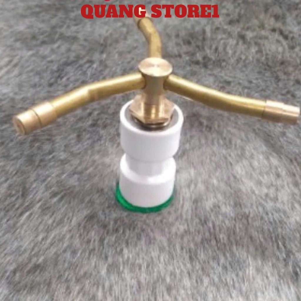 Vòi Phun Sương Tưới Cây Tự Động Xoay 360 Độ 1/2 Ink, Béc phun sương đồng thau xoay 360 độ cho mái tôn,tưới cây mùa nóng