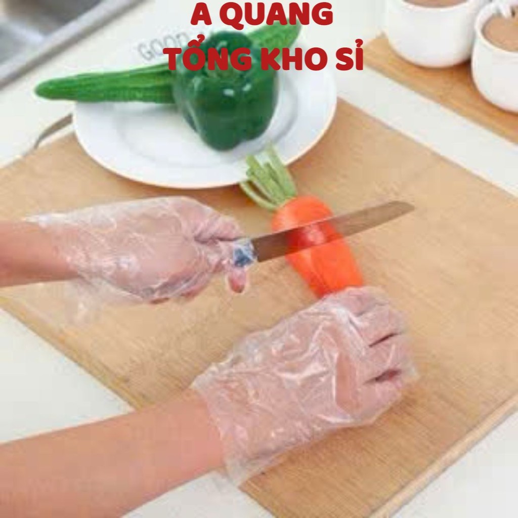 [COMBO 10] Bịch 100 Găng Tay Làm Bếp Chất Nilon Dùng 1 Lần Tiện Dụng, GĂNG TAY NHÀ BẾP - MÃ: GANGTAY169