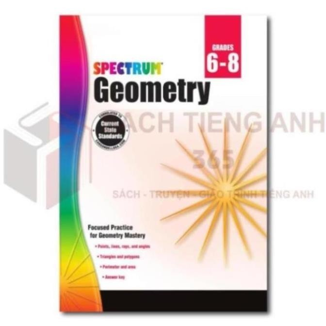 Sách - Spectrum - Geometry - Grade 6-8 - Khổ A4 in màu | Shopee Việt Nam