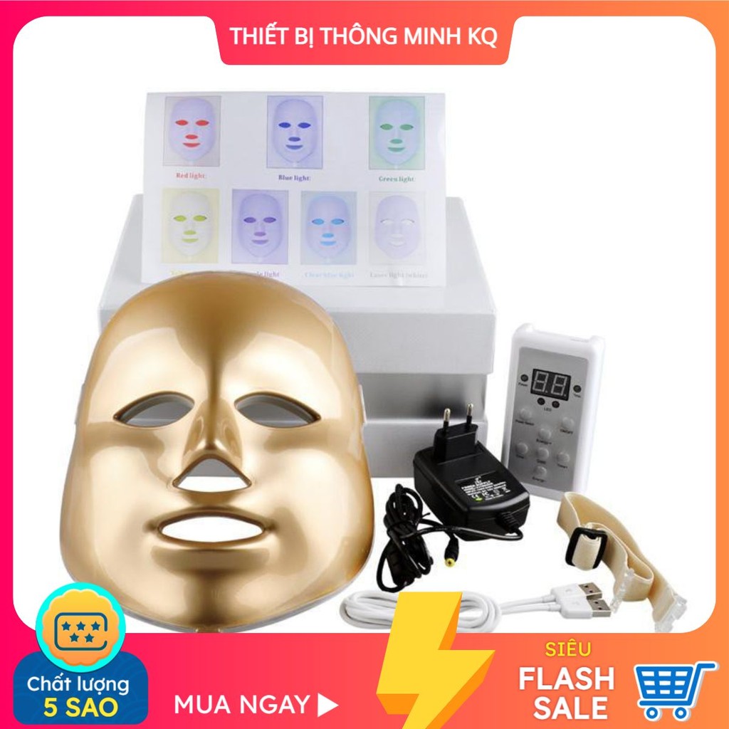 Mặt Nạ Ánh Sáng Sinh Học 7 Màu Mask Bio Led KOREA Chăm Sóc Da Trị Mụn Trẻ Hóa Tại Nhà