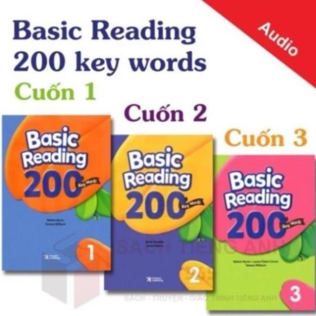 [ Luyện Đọc ] Basic Reading 200,400,800,1200 - 1,2,3 Key Words - Tặng ...