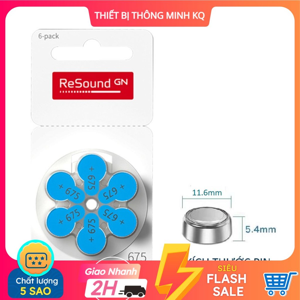 Pin máy trợ thính ReSound A675 PR44 P675 | Shopee Việt Nam