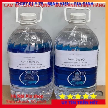 HÀNG CTY - Cồn Y Tế 90 Độ, 70 Độ - Sát Khuẩn, Sát Trùng - Can 5 Lít có ship tỉnh