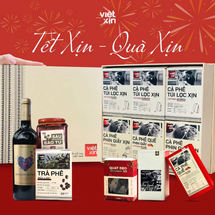 Hộp Quà Tết Sang Trọng 2025 Set Quà Tặng Cao Cấp Tết Xịn Quà Tặng Đặc Sản Tây Bắc Dành Tặng Người Thân Bạn Bè ... Vixi