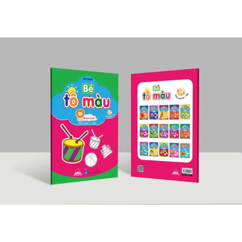 Sách - Combo 5 Cuốn Bé Tô Màu -  Song Ngữ Anh - Việt Cho Bé 1- 6 Tuổi