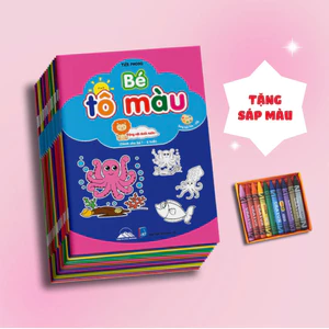 Sách - Combo 10 Cuốn Bé Tô Màu - Song Ngữ Anh - Việt Cho Bé 1-6 Tuổi