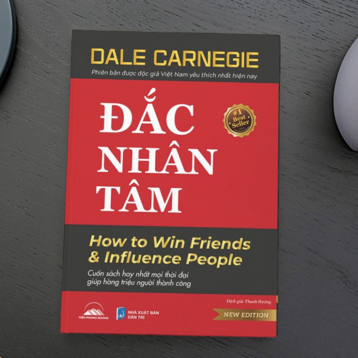 Sách - Đắc Nhân Tâm - Khổ Lớn, Tái Bản 2024 (Bìa Đỏ)