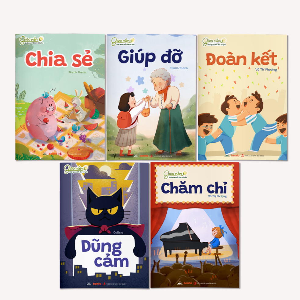 Sách -  Combo 5 Cuốn Gieo Mầm Thói Quen Tốt Cho Bé Yêu