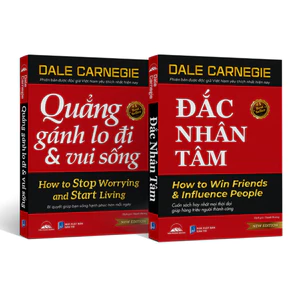 Sách - Combo Đắc Nhân Tâm + Quẳng Gánh Lo Đi Và Vui Sống - Bìa Đỏ