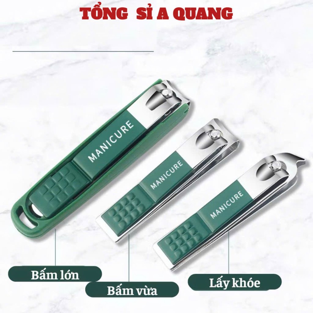 Bộ Dụng Cụ Bấm Móng Tay 6 Món Đa Năng Cao Cấp Mini Cầm Tay, SET BẤM MÓNG 6 MÓN - MÃ: BAMMONG23